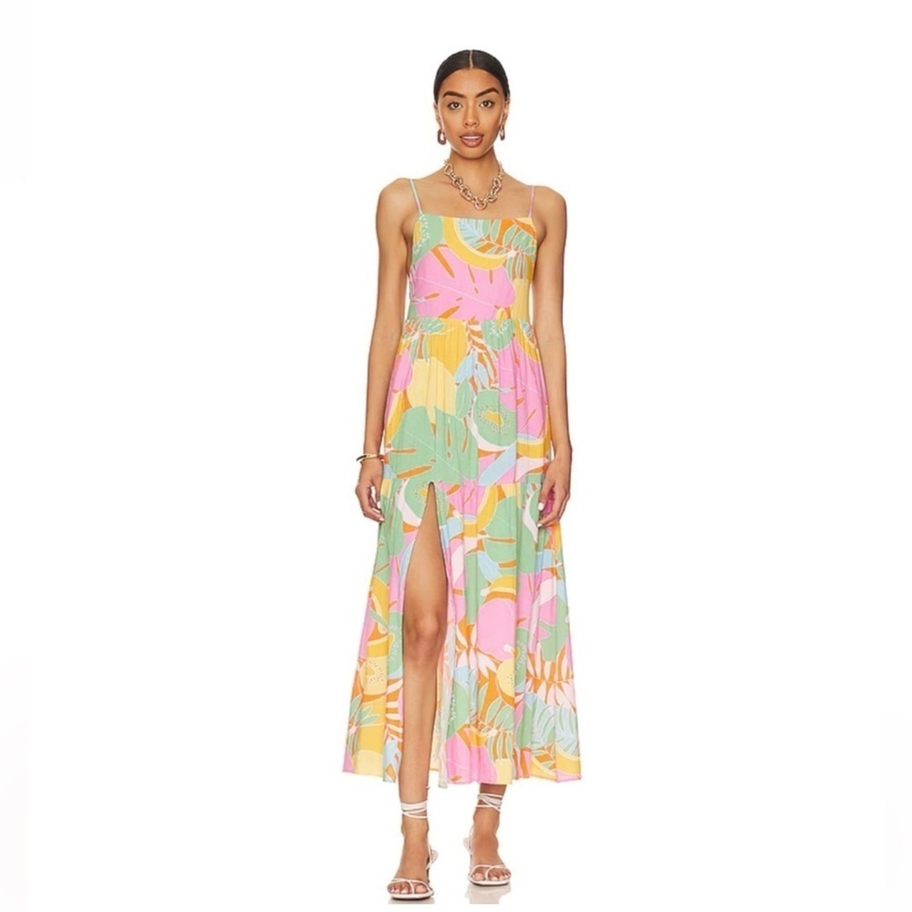 SHOW ME YOUR MUMU Julia Maxi Dress In Tropical Fruit - Picture 3 of 8